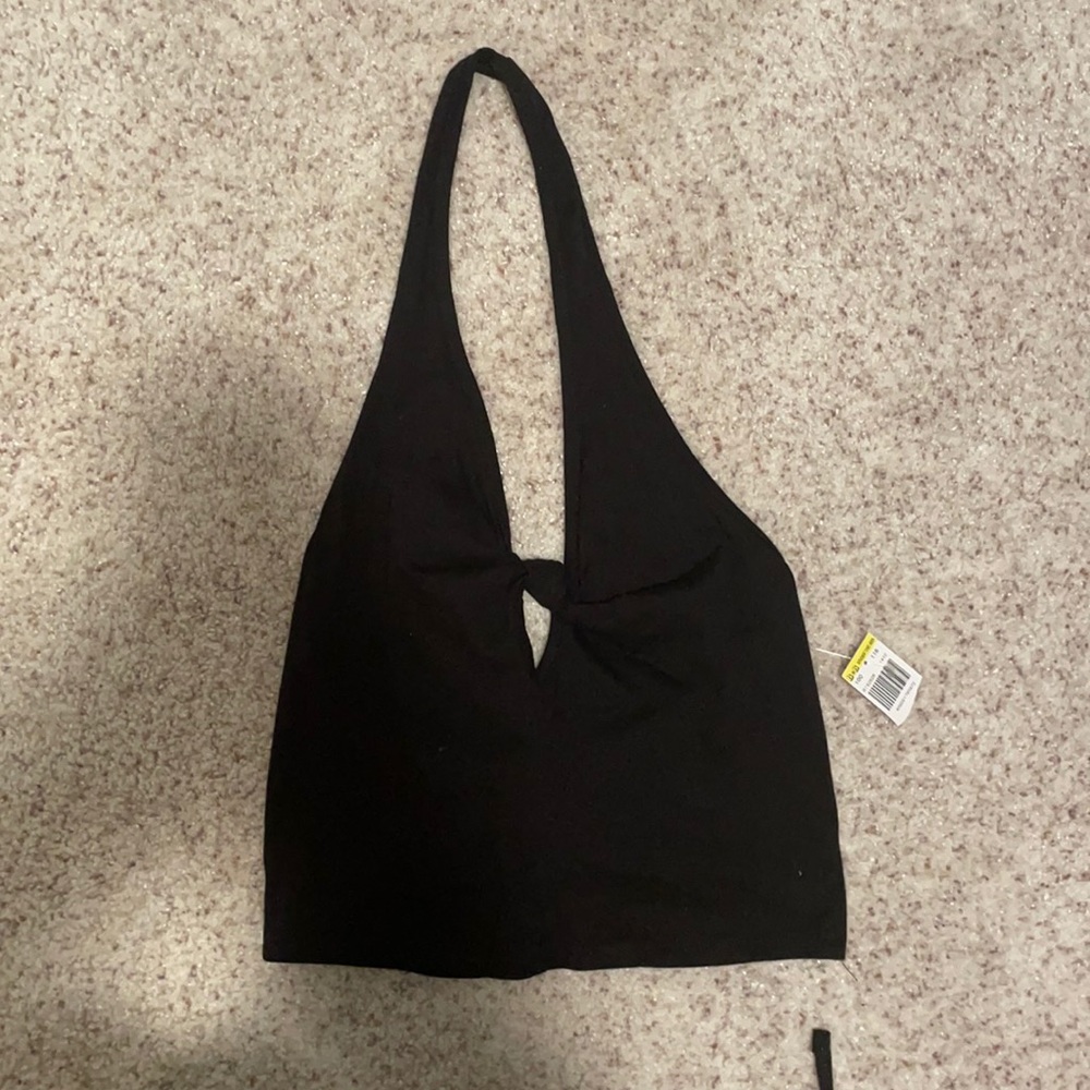 Black halter top from B&B